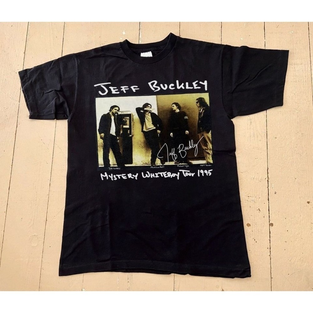 Jeff Buckley Tshirt Jeff Buckley Mystery White Boy Tour 1995 Tshirt